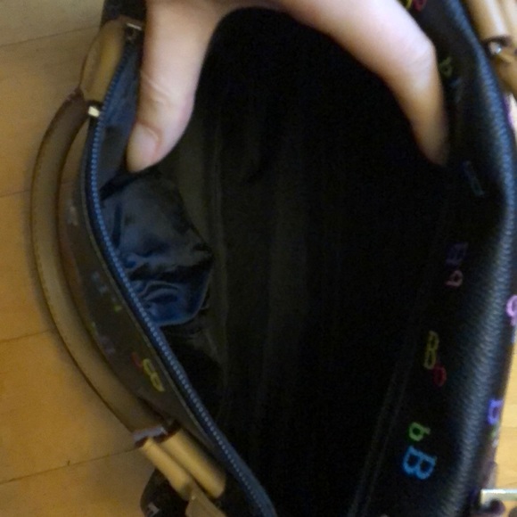 Black handbag with colorful lettering - Picture 3 of 5